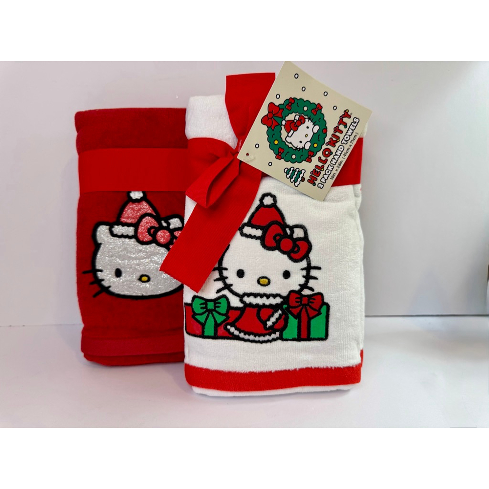 Hello Kitty Christmas Hand Towels 2-Pack